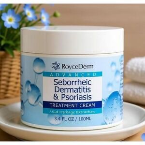 RoyceDerm Advanced Seborrheic Dermatitis & Psoriasis Treatment Cream 3.4oz 100ml